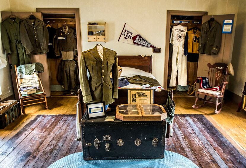 Korean War veteran John Evers assembled a replica of Younger's bedroom at Johnson House in...