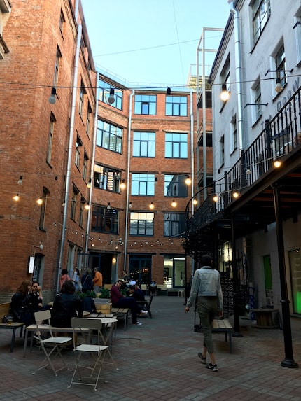 The Berthold Center's courtyard is one of the city's hidden gems. 