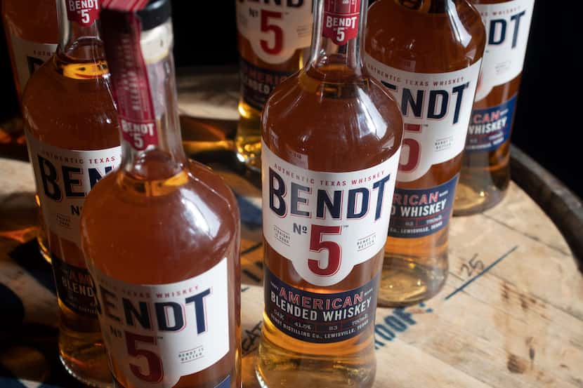 Blended whiskey from Bendt Distilling Co. on Nov. 13, 2019 in Lewisville, Texas.