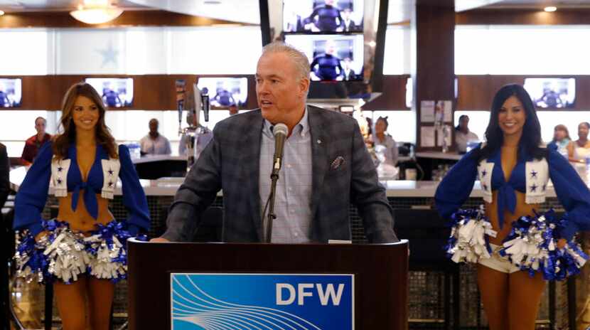 Stephen Jones, Dallas Cowboys CCO took part in grand opening of the Dallas Cowboys Club on...