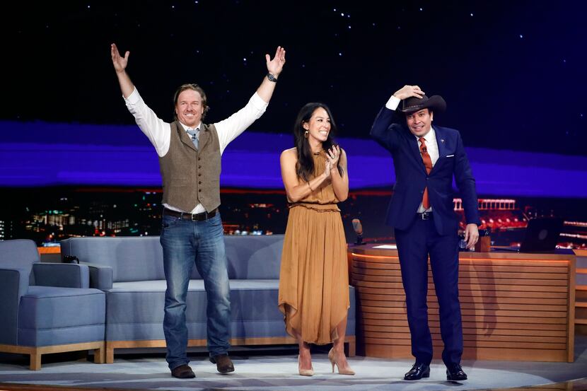 Chip Gaines taught Jimmy Fallon to two-step at a taping Nov. 7, 2019 in Austin. During the...