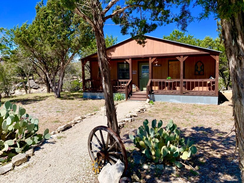 Anderson Creek Cabins feature 15 scenic acres to hike and explore, as well as a natural...