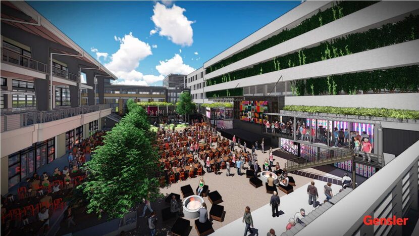 A rendering of Legacy Food Hall, set to open in 2017 in Plano's Legacy West development. It...