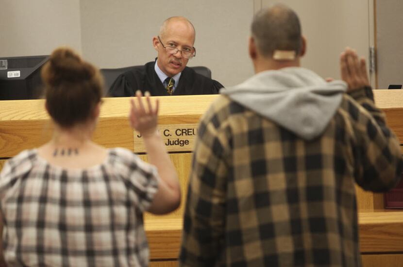 A 2012 photo of John Creuzot when he served as a state district judge. He retired after 21...