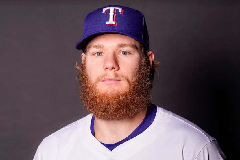 Texas Rangers pitcher Zak Kent photographed at the team's training facility on Tuesday, Feb....