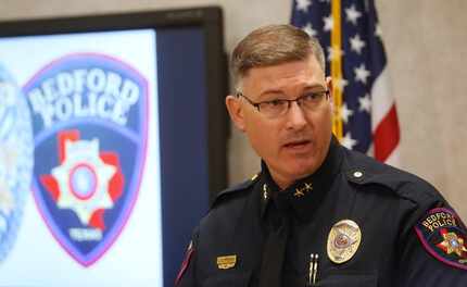 Bedford Police Chief Jeff Gibson held a news conference on Kaytlynn Cargill, the 14-year-old...