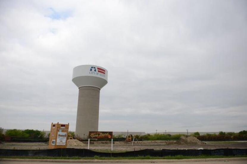 
The construction site of Nine-Band Brewing Company in Allen on April 17. The company broke...