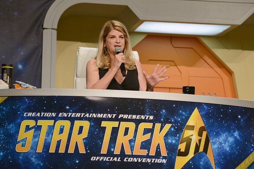 Actress Kirstie Alley on day 3 of Creation Entertainment's Official Star Trek 50th...