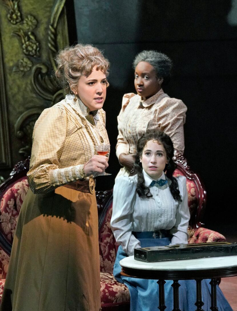 From left: Susanna Phillips as Birdie, Melody Wilson as Addie, and Monica Dewey as Zan in...