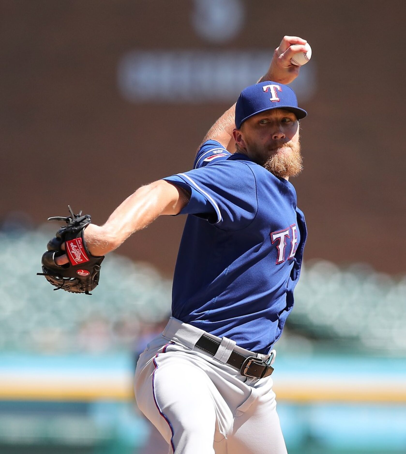 Texas Rangers relief pitcher Jake Diekman throws during the eighth inning of a baseball game...