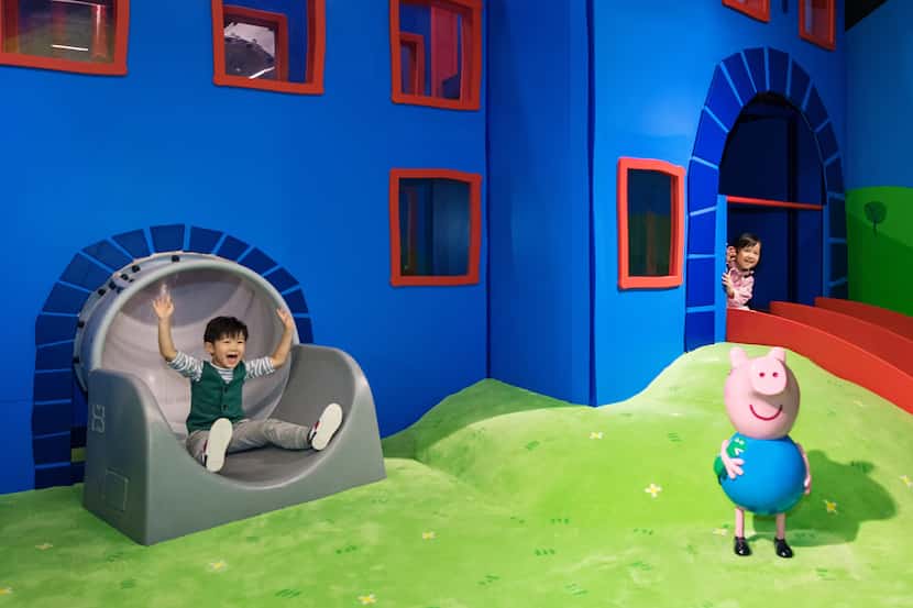 A children's exhibit called Peppa Pig World of Play is expected to open in Grapevine, at...