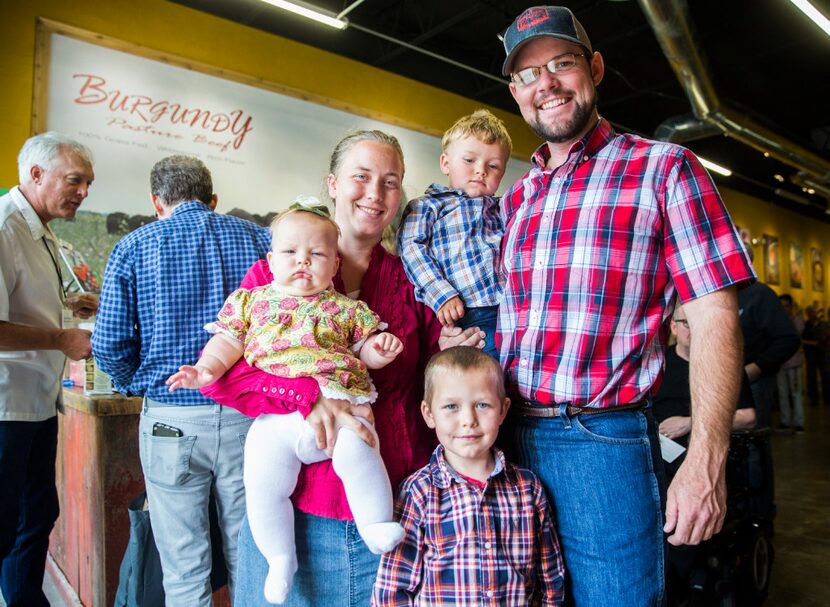 Grady and Erin Phelan and their children, Rosemary, 6 months, Benno, 2, and Ralph, 5, of...