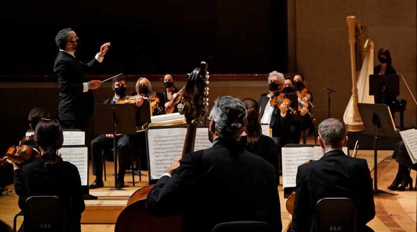 Guest conductor Andrew Grams leads the Dallas Symphony Orchestra in Tchaikovsky's...
