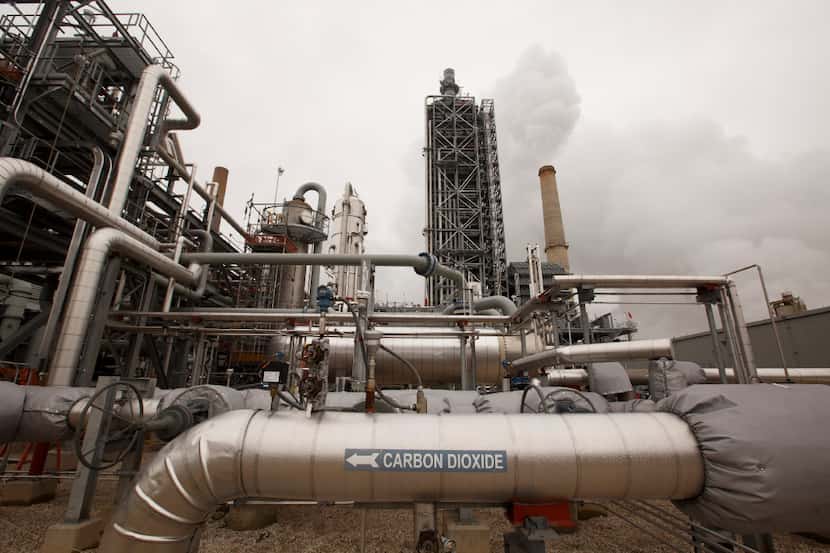 Carbon capture equipment, which is able to pull carbon dioxide out of industrial processes...