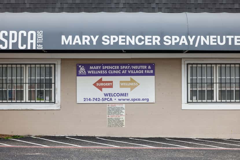 The SPCA of Texas' Mary Spencer Spay/Neuter & Wellness Clinic sits closed on Village Fair...