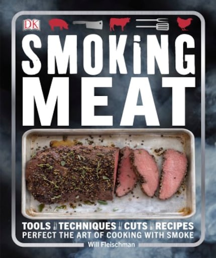 The cover of Will Fleischman's book features a smoked strip of elk loin.