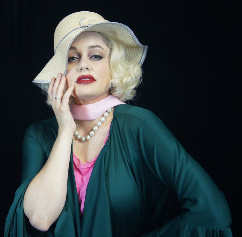 Janelle Lutz as Carole Lombard in The Cuban and the Redhead, a new musical presented by...