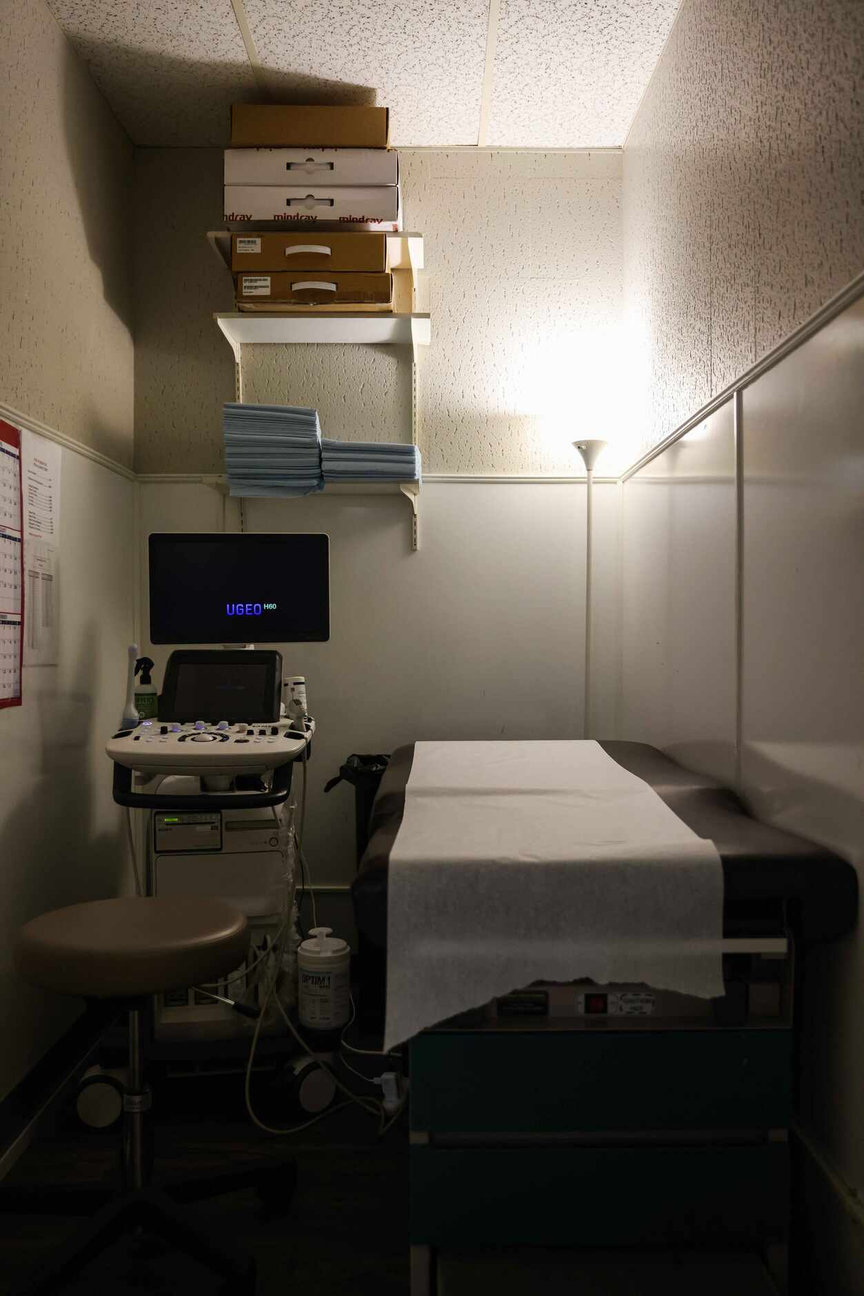 The ultrasound room at Hope Medical Group for Women. Hope Medical says since SB 8 went into...