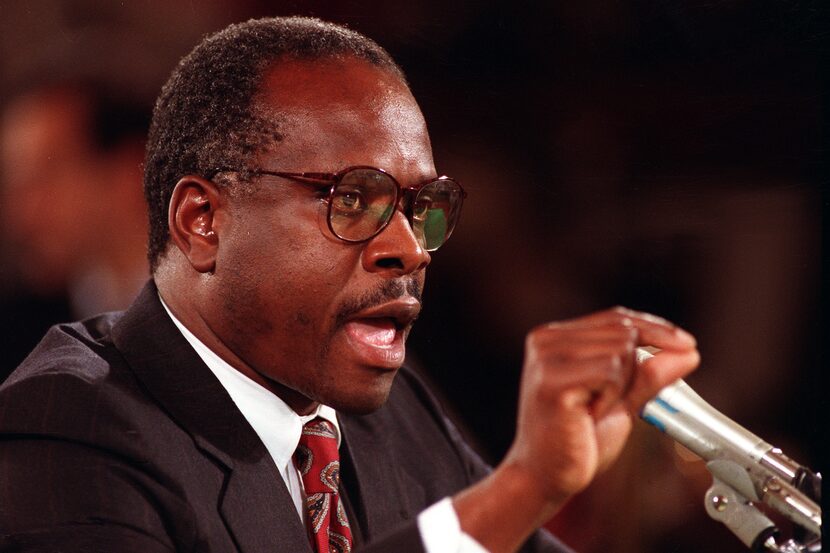 Supreme Court nominee Clarence Thomas denounces and denies sexual harassment allegations...