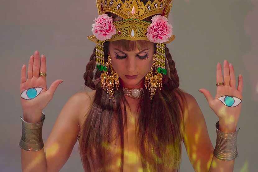 Alia Mohamed is a Los Angeles belly dancer who is creating a new work, "Electric Hamsa,"...
