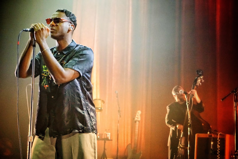 Leon Bridges performs at the Toyota Music Factory in Irving on June 9, 2018.