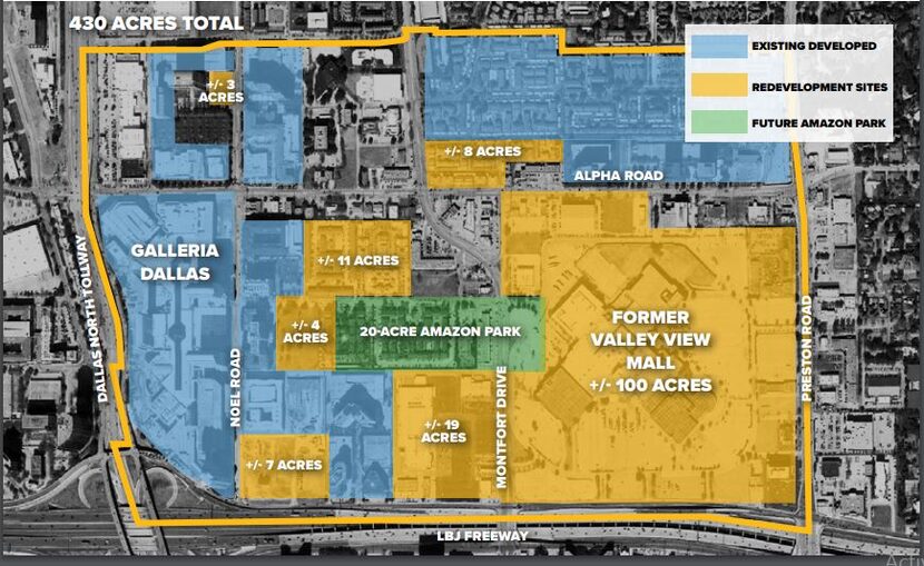 The larger Midtown District in North Dallas. 