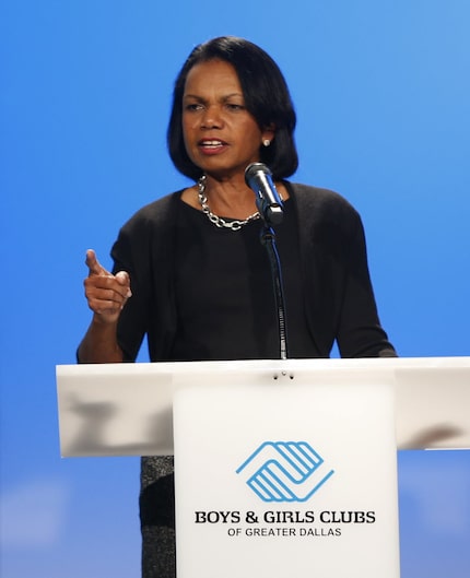 Dr. Condoleezza Rice spoke at a Boys and Girls Club of Dallas event in 2014. (File photo)