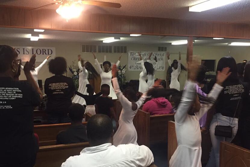 Church youth dance during The Way of Christ Christian Church's Youth Explosion Musical last...