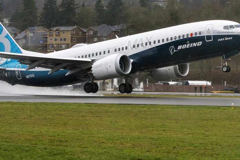 Seven weeks after it rolled out of the paint hangar, Boeing's first 737 MAX, the Spirit of...