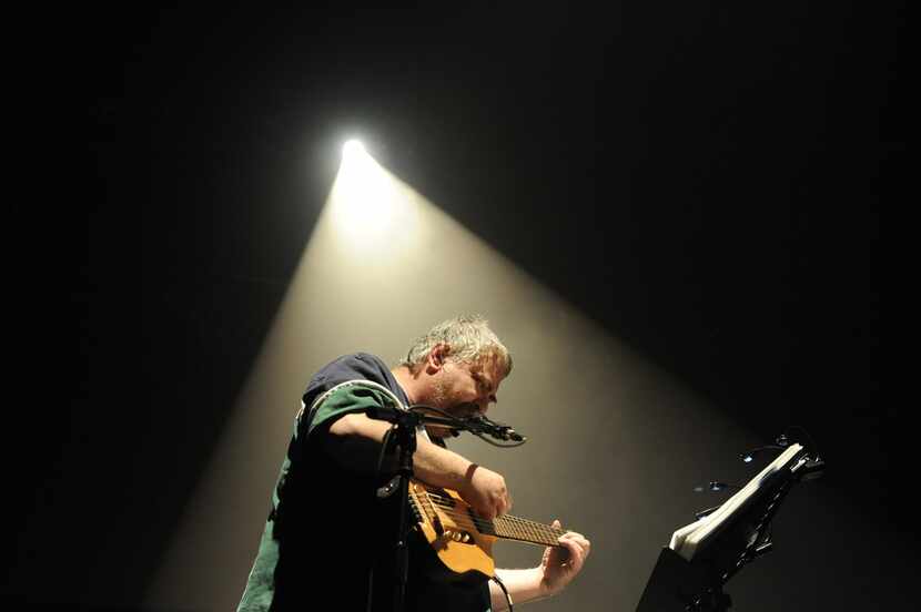 In this file photo taken on April 17, 2010, Daniel Johnston performs in Bourges, during the...