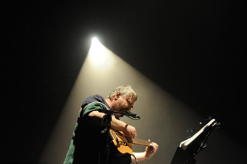 In this file photo taken on April 17, 2010, Daniel Johnston performs in Bourges, during the...