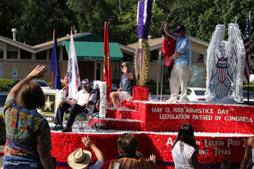 
American Legion Post 218’s float won best float non-commerical in Irving’s Independence Day...