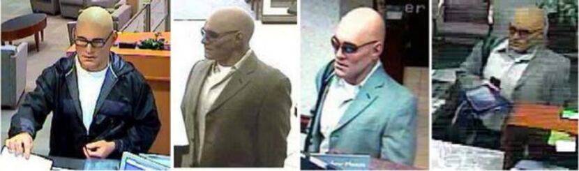 The robber known as the "Handsome Guy" bandit is suspected of holding up banks in Dallas,...