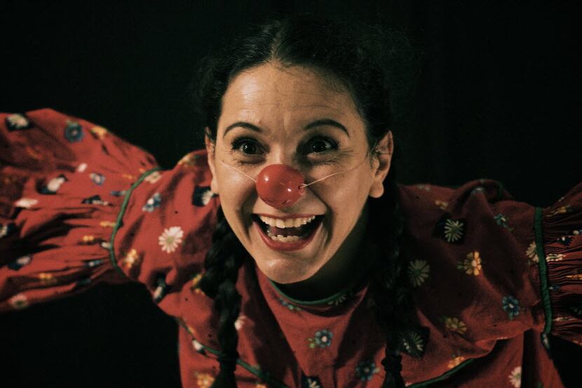 Frida Espinosa Muller performs as Nina Clown in Cara Mia Theatre Company's Nuestro Pastorela...