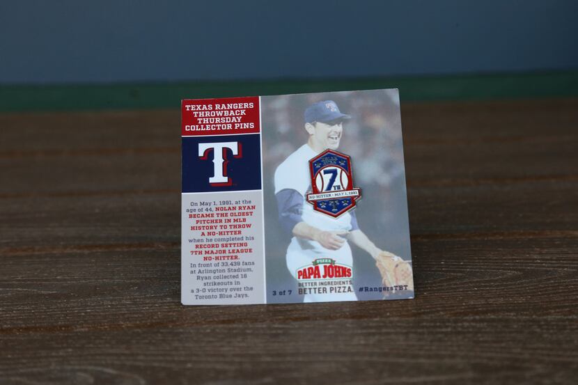 Rangers throwback collector pin