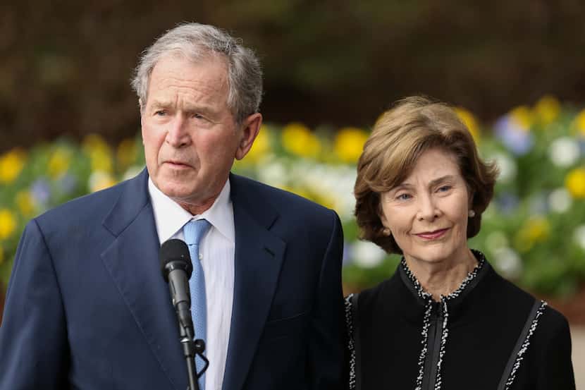 Former President George W. Bush and his wife, Laura, will attend President-elect Joe Biden's...
