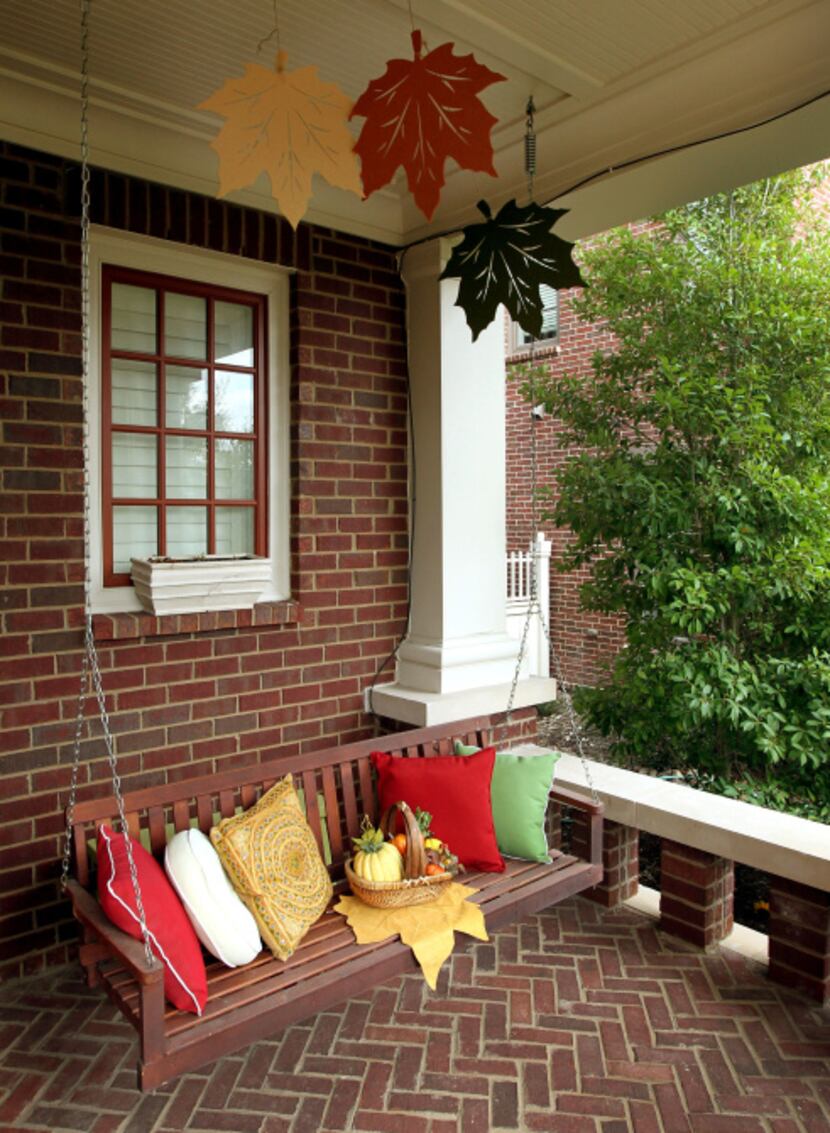 The porch of the home of Pat and Dana Harrigan