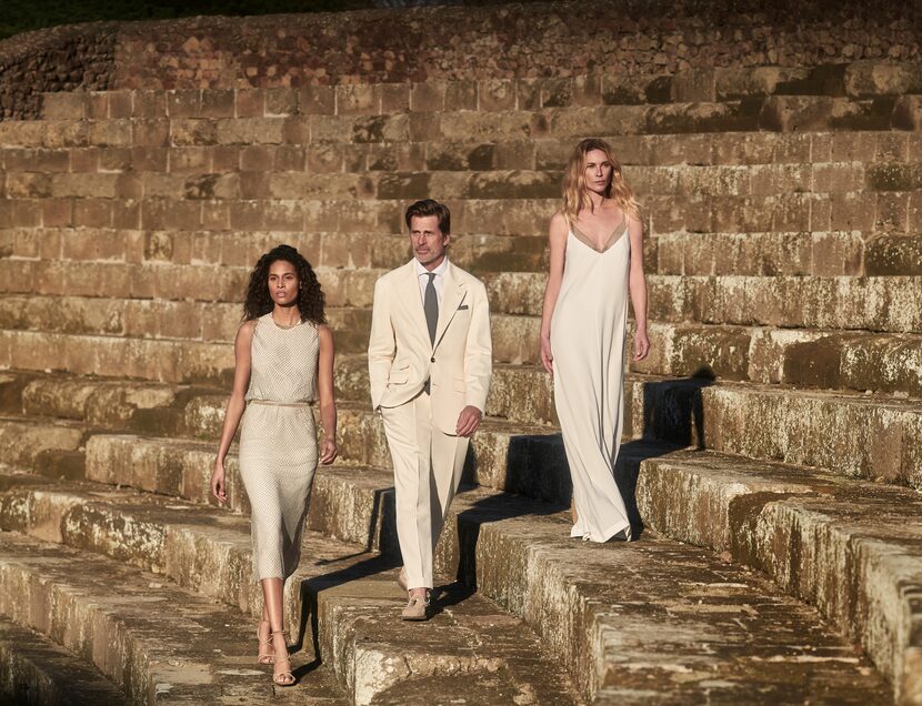 Fashion from the Brunello Cucinelli spring 2023 collection exclusively for Neiman Marcus.