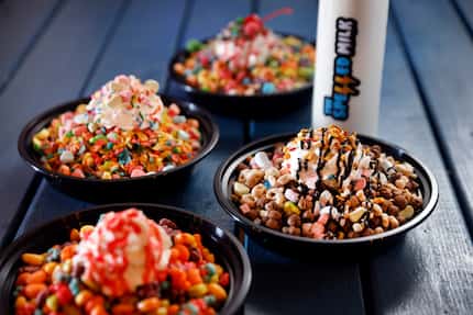 The "Can’t Decide" is a create-your-own bowl option at The Spelled Milk, a new cereal bar in...