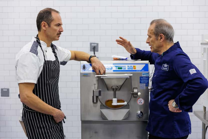 Carlo Gattini (left) brought his mentor and gelato maestro Gianpaolo Valli in from Italy to...