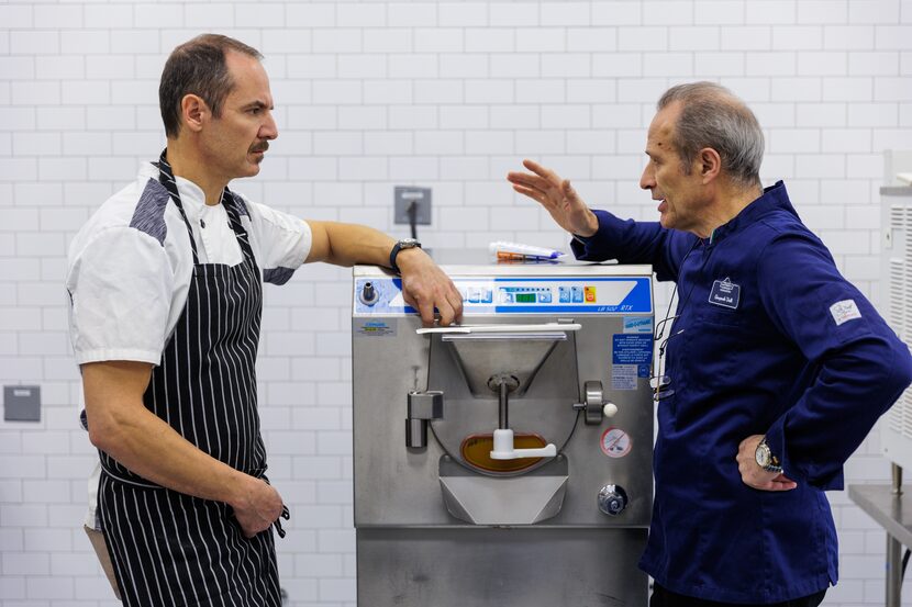 Carlo Gattini (left) brought his mentor and gelato maestro Gianpaolo Valli in from Italy to...