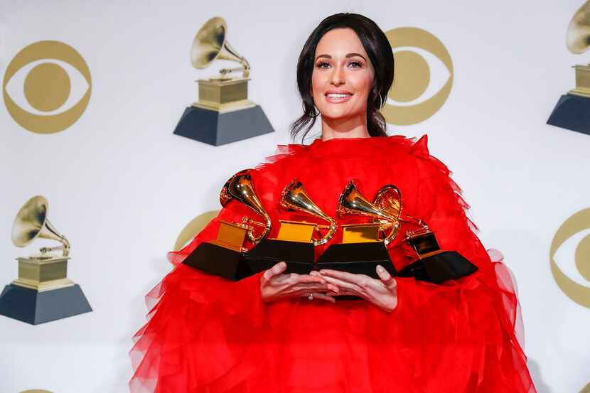 Kacey Musgraves backstage during the 61st Grammy Awards at Staples Center in Los Angeles on...
