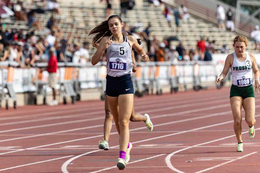 Flower Mound's Samantha Humphries wins the Class 6A state title in the 800 meters at the UIL...