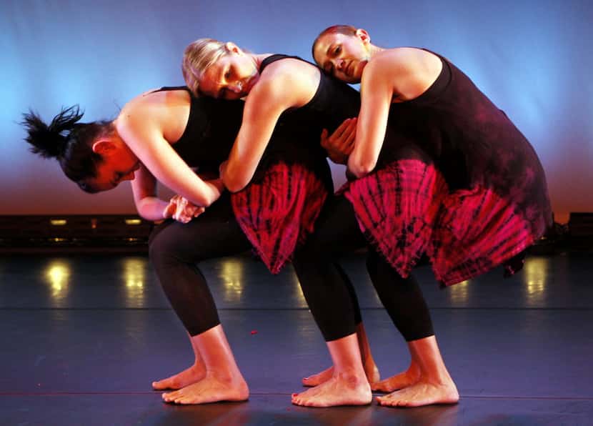 Members of Elledanceworks performed Undercurrents at a dress rehearsal at the Bath House...