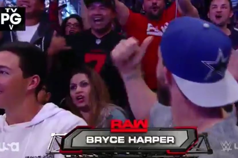 Screenshot from WWE Monday Night Raw video
