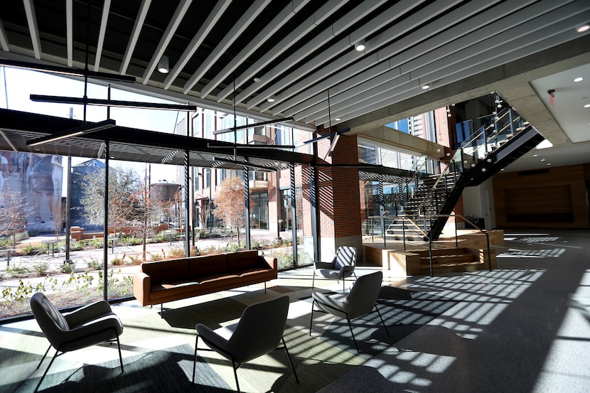 The lobby inside the new City Hall in McKinney, Texas, Monday, January 6, 2025.

