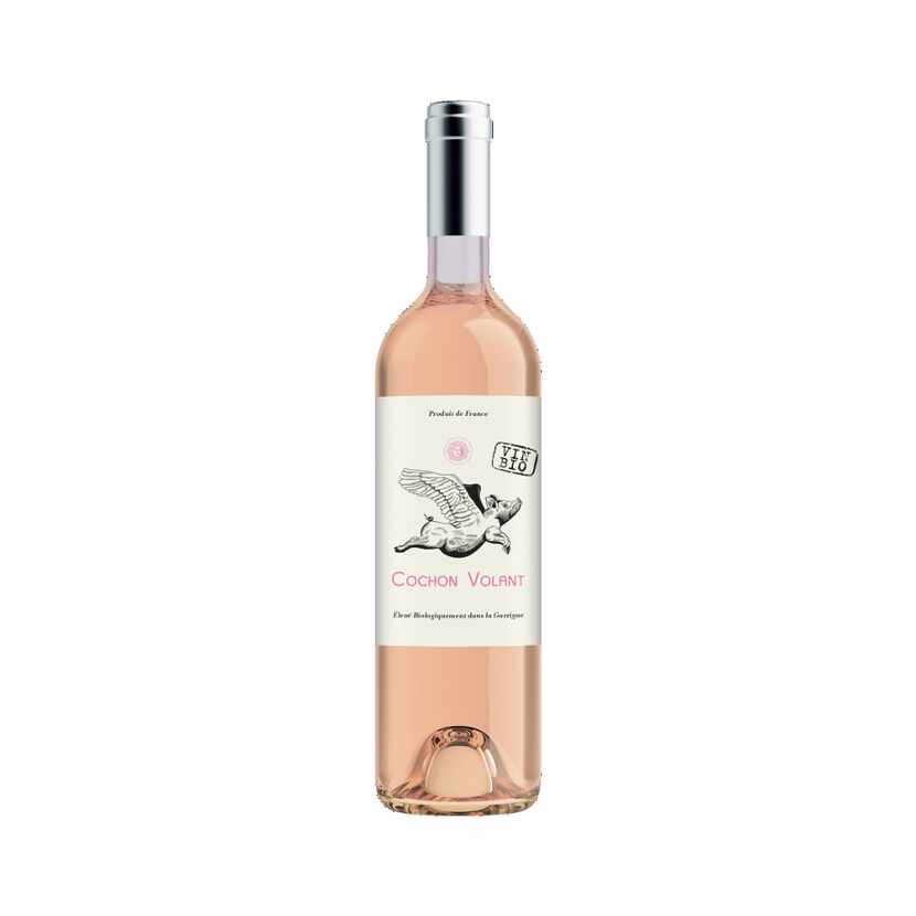 Cochon Volant Rose Pays d Oc 18, $13.99 is 60% Grenache and 40% Cinsault, and is certified...