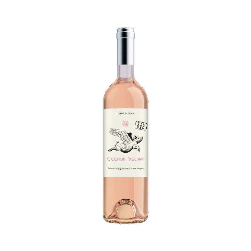 Cochon Volant Rose Pays d Oc 18, $13.99 is 60% Grenache and 40% Cinsault, and is certified...