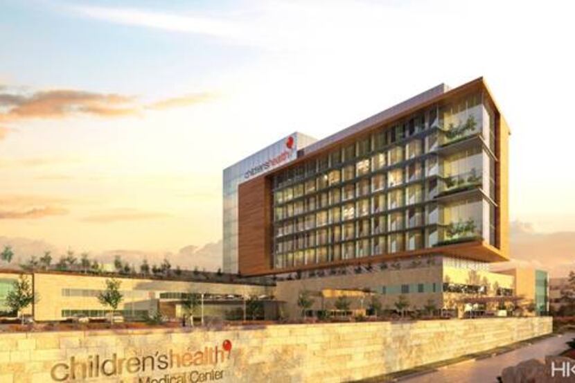A rendering of the 300,000 square foot expansion planned for Children's Medical Center...