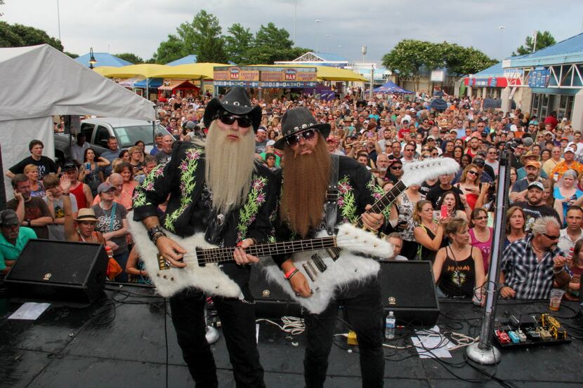 ZZ Top cover band Trio Grande performed at CBS Radio DFW's Throwback Festival on Saturday at...